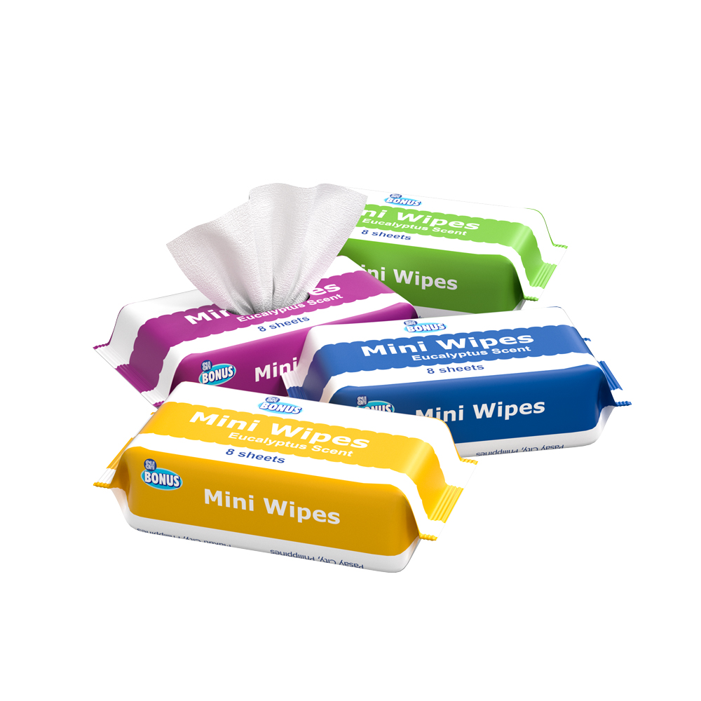 8pcs Mini Packing Baby Wipes for Baby Cleaning